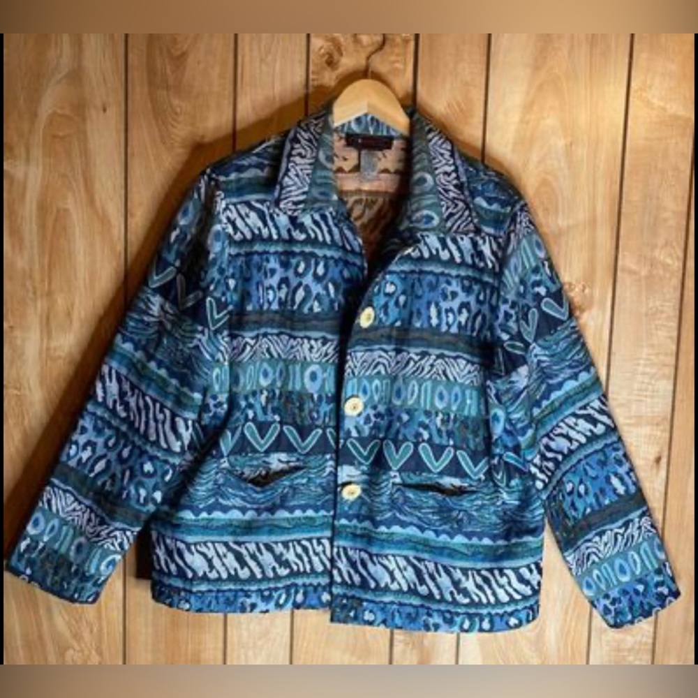 Vintage Vibrant Entice Blazer Women’s size Large